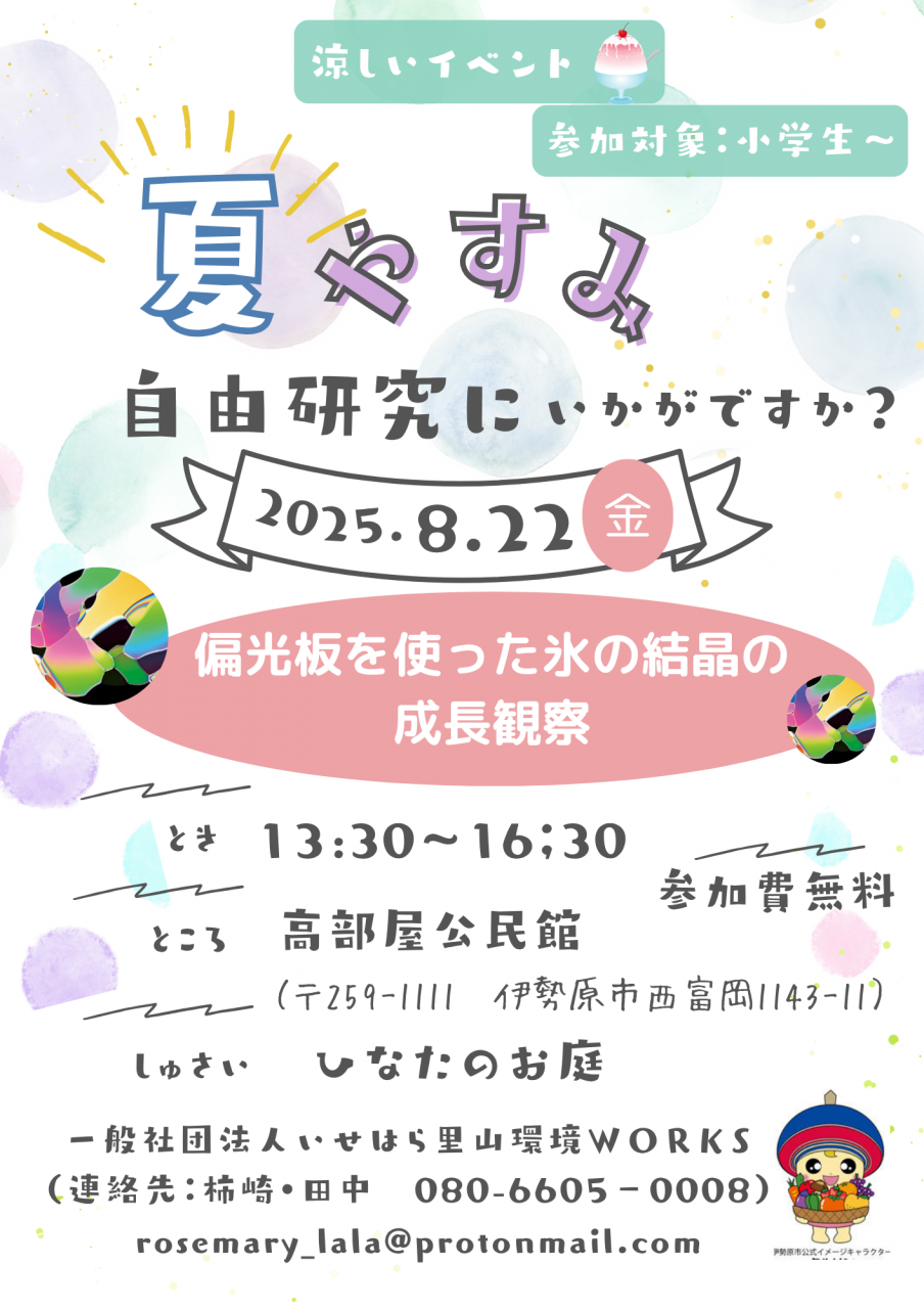 夏休み自由研究ひなたのお庭
